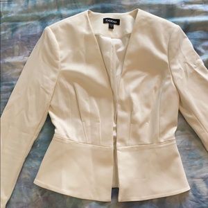 White fashion blazer